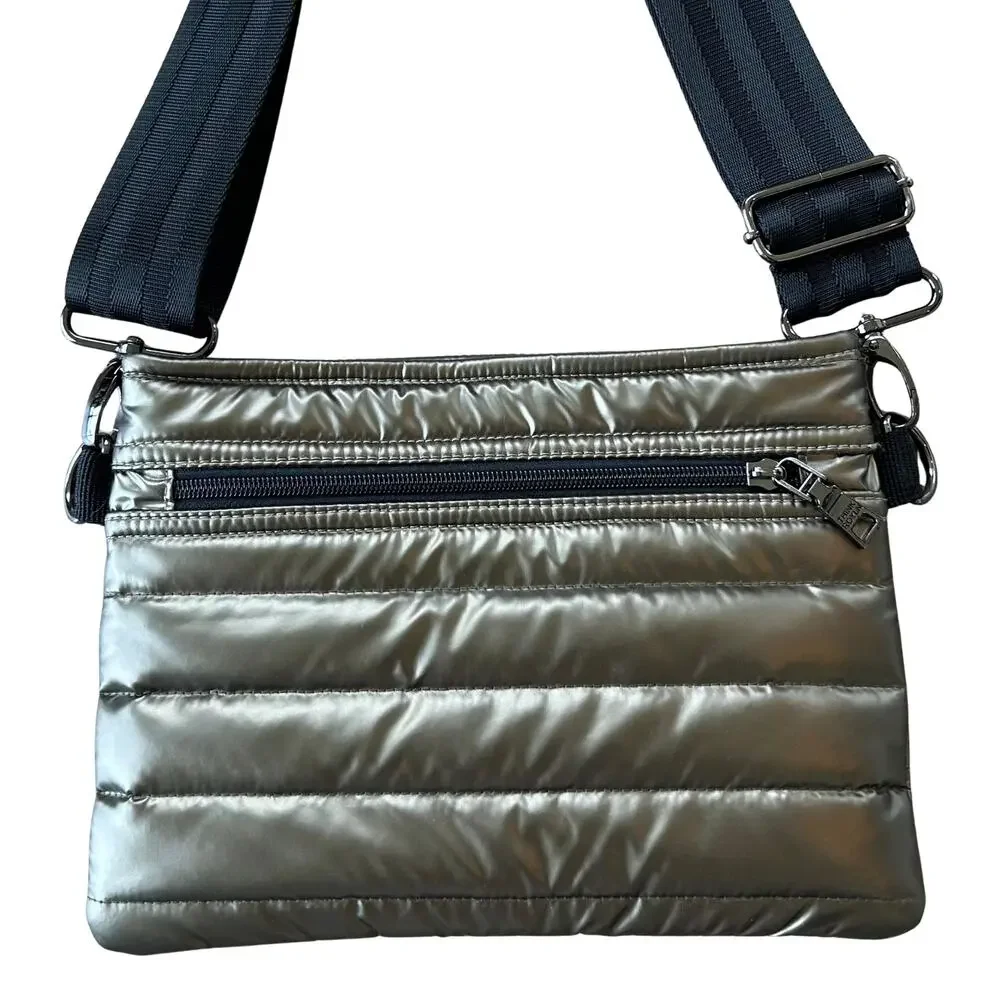 Think Royln Bum Bag 2.0 Convertible Crossbody Belt Bag Pearl Pyrite Puff Medium